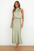 Esther Maxi-Length Dress - Light Green