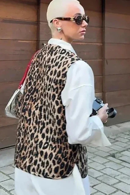 Modern Leopard Waistcoat