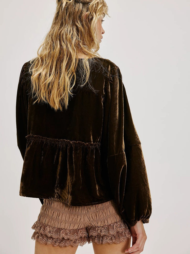 Denim Jacket in Coffee