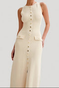 Solid Knitted Dress