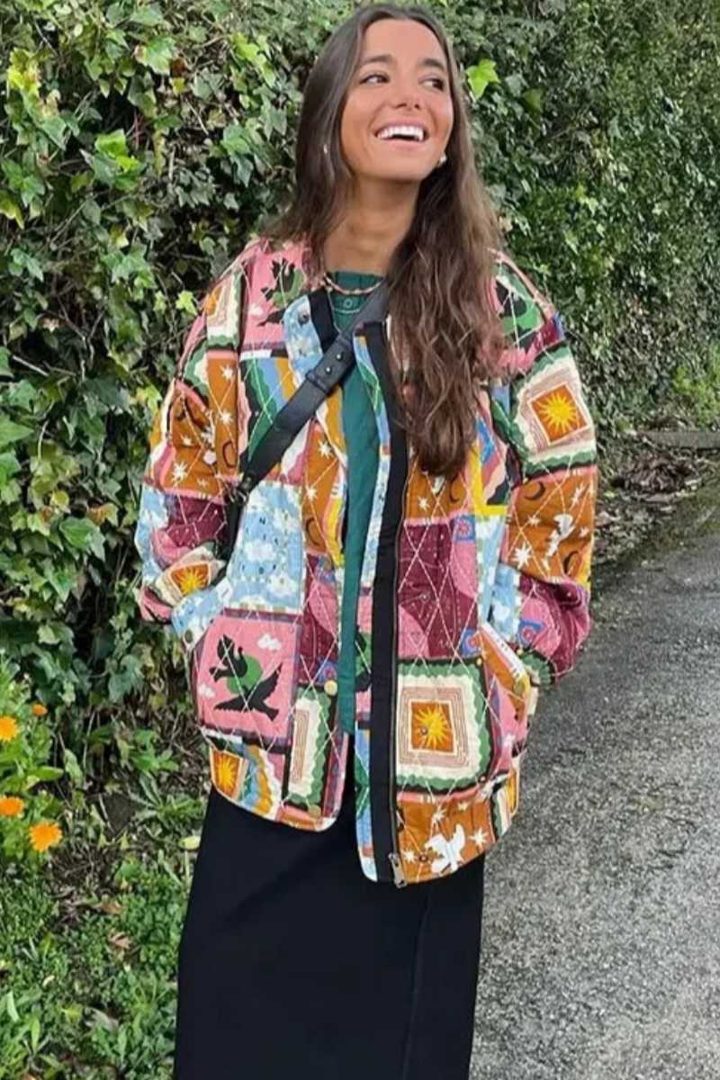 Retro Print Jacket