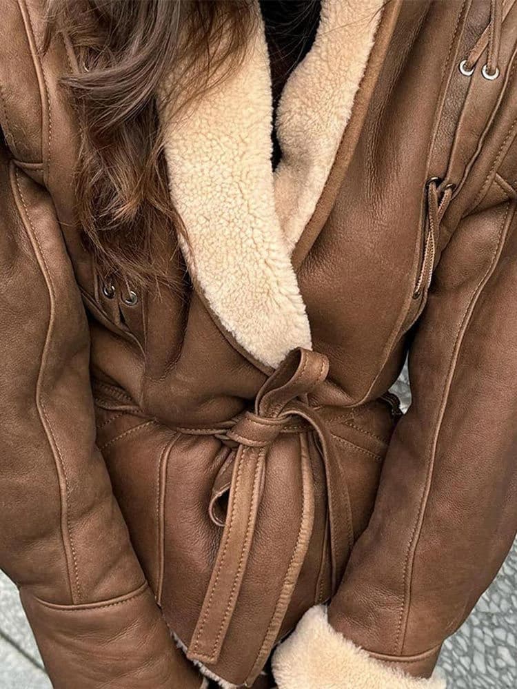 Suede Jacket with Relaxed Fit