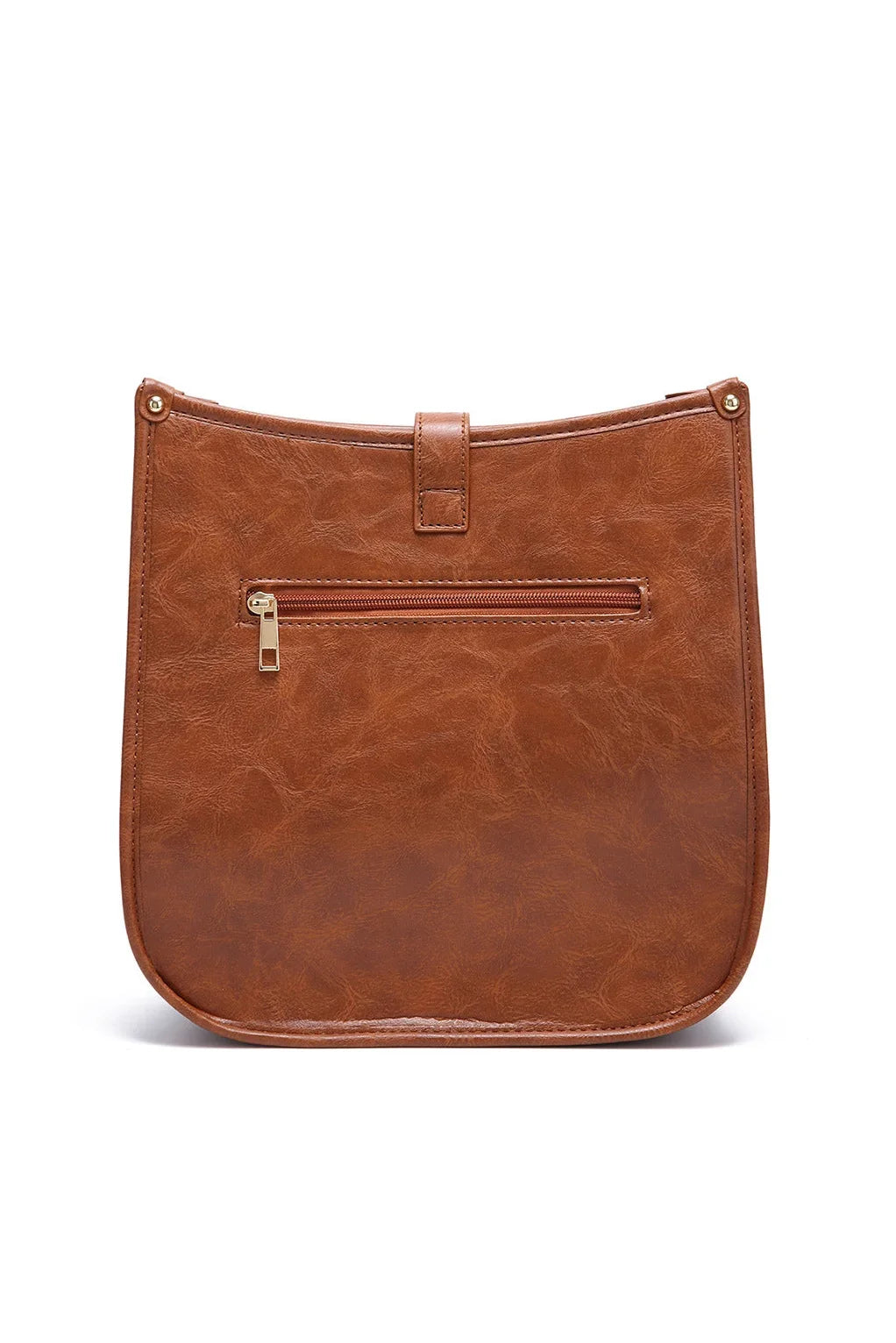 Modern Western Cowboy Style Brown Cow Print Crossbody Bag