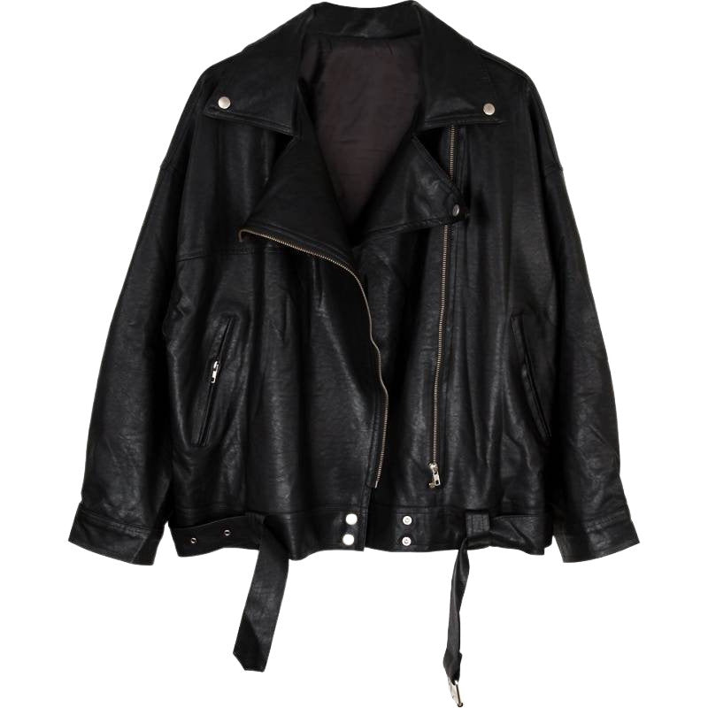 Modern Oversized Leather Jacket