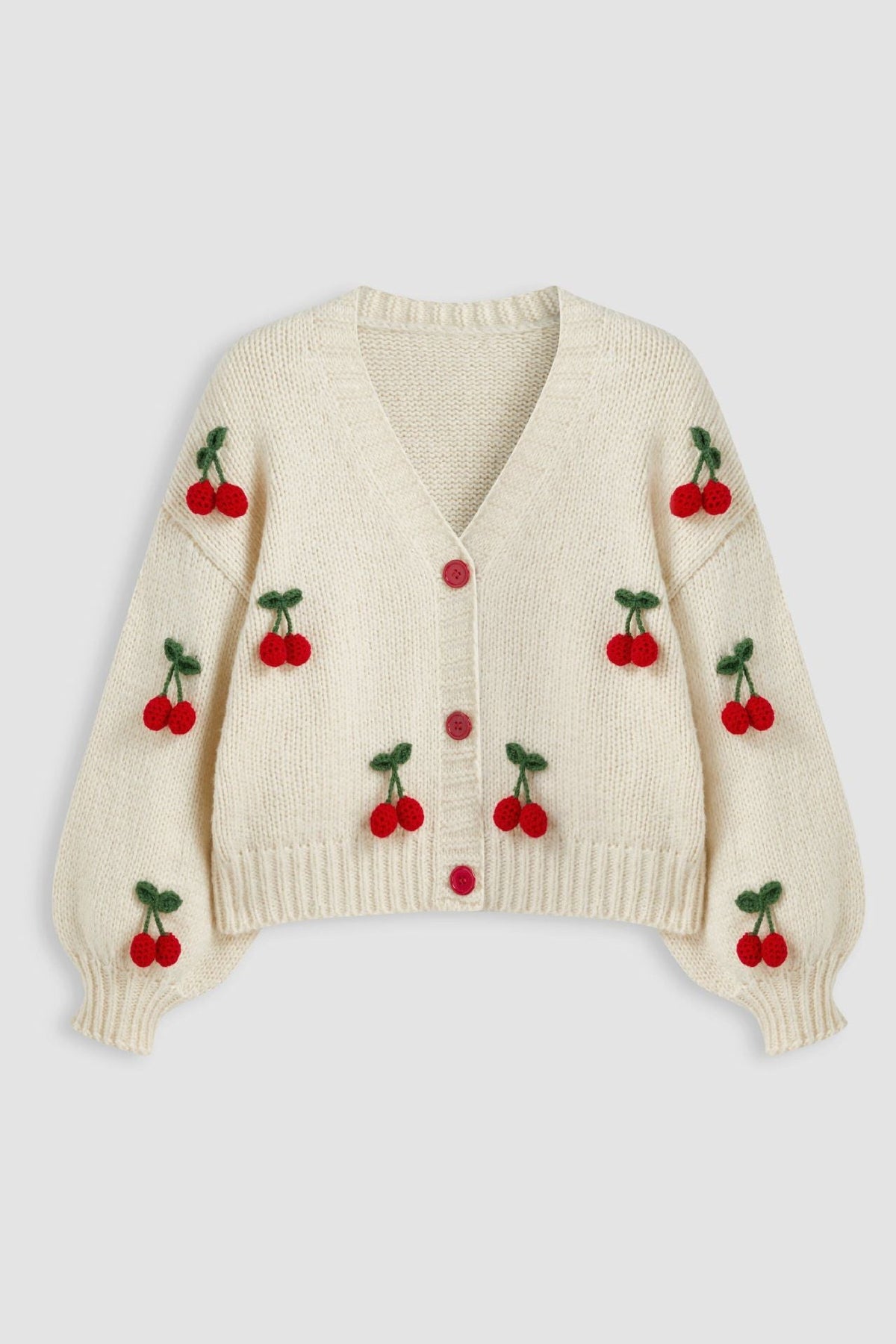 Cherry Knit Cardigan