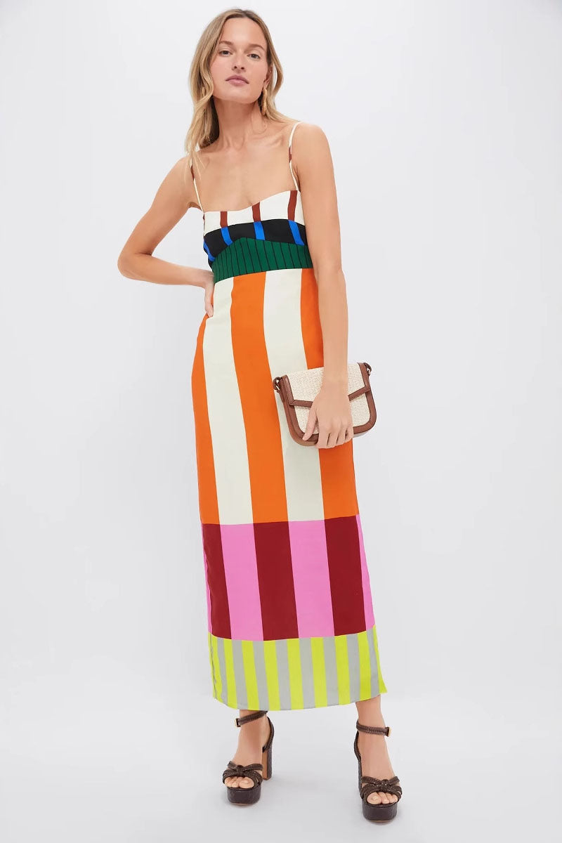 Bengal Multi Paloma Maxi-Length Dress