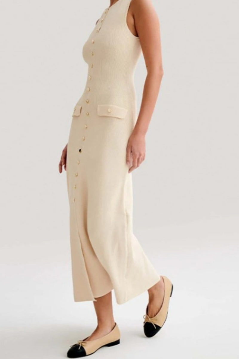 Solid Knitted Dress