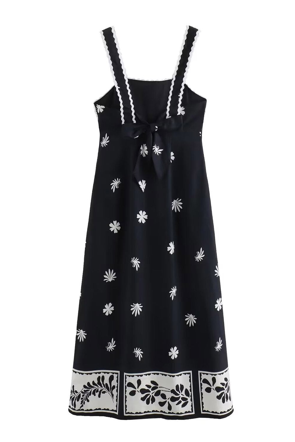 Flower Print suspender dress