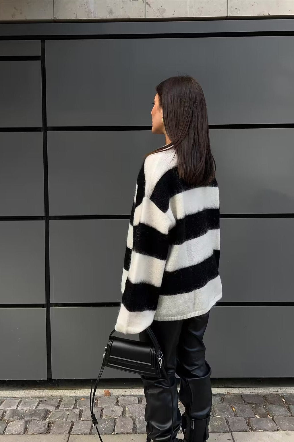 Knitted Crew Neck Relaxed Knit Sweater