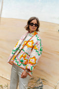 Elma Patterned Quilted Puffer Jacket