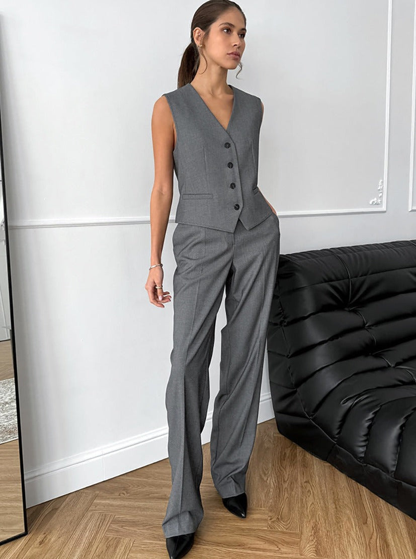 Pam - Casual Jacket and Pants Ensemble in an Elegant Style