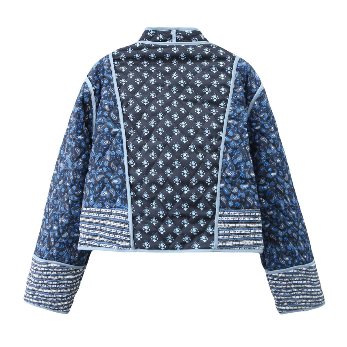 Reversible Jacket with Fitted Cut and Lapel Collar