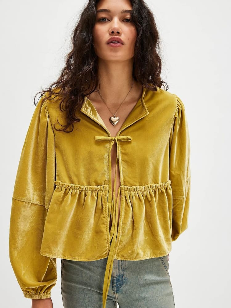Denim Jacket in Coffee