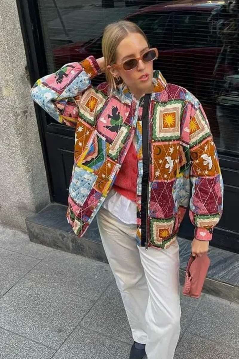 Retro Print Jacket