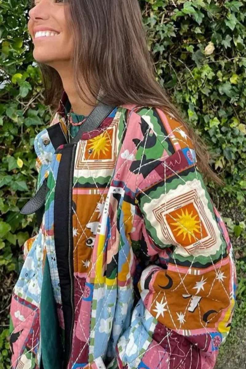 Retro Print Jacket
