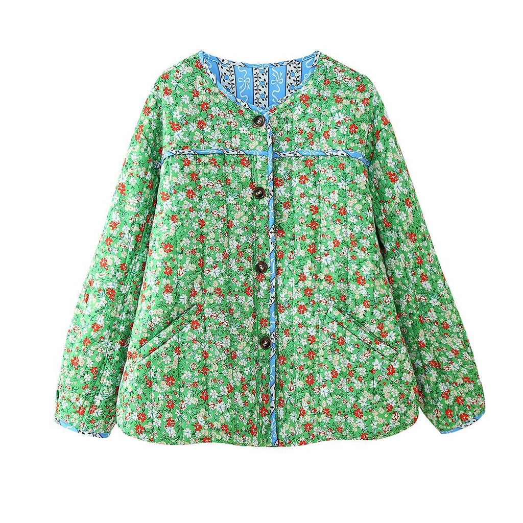 Relaxed Jacket with Floral Print