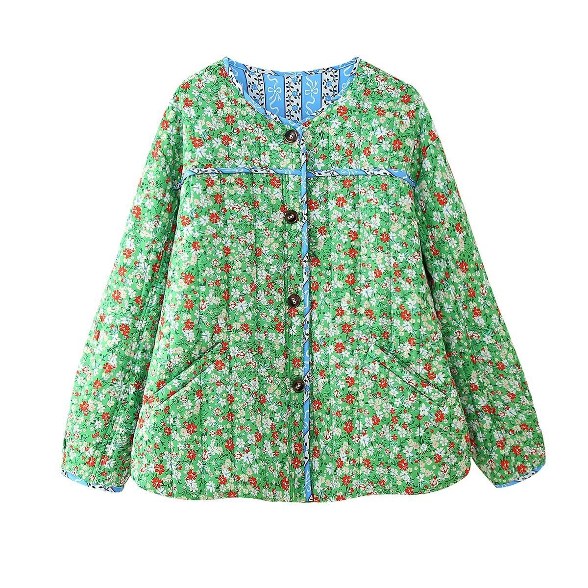 Relaxed Jacket with Floral Print
