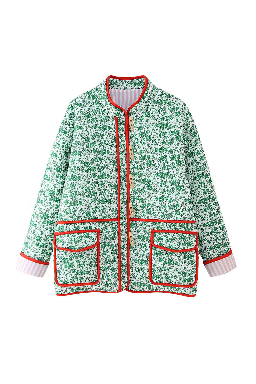 Modern Adriane Jacket - Green Garden