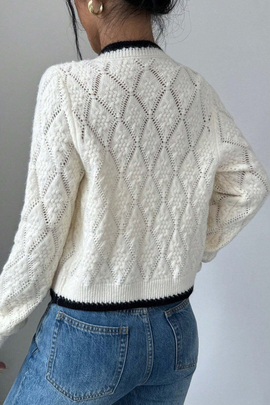 Sexy V-Neck Knit Cardigan
