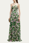 Madelaine Halterneck Flower Maxi-Length Dress