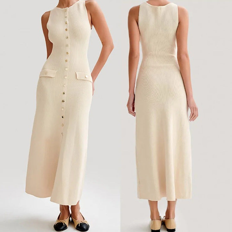 Solid Knitted Dress
