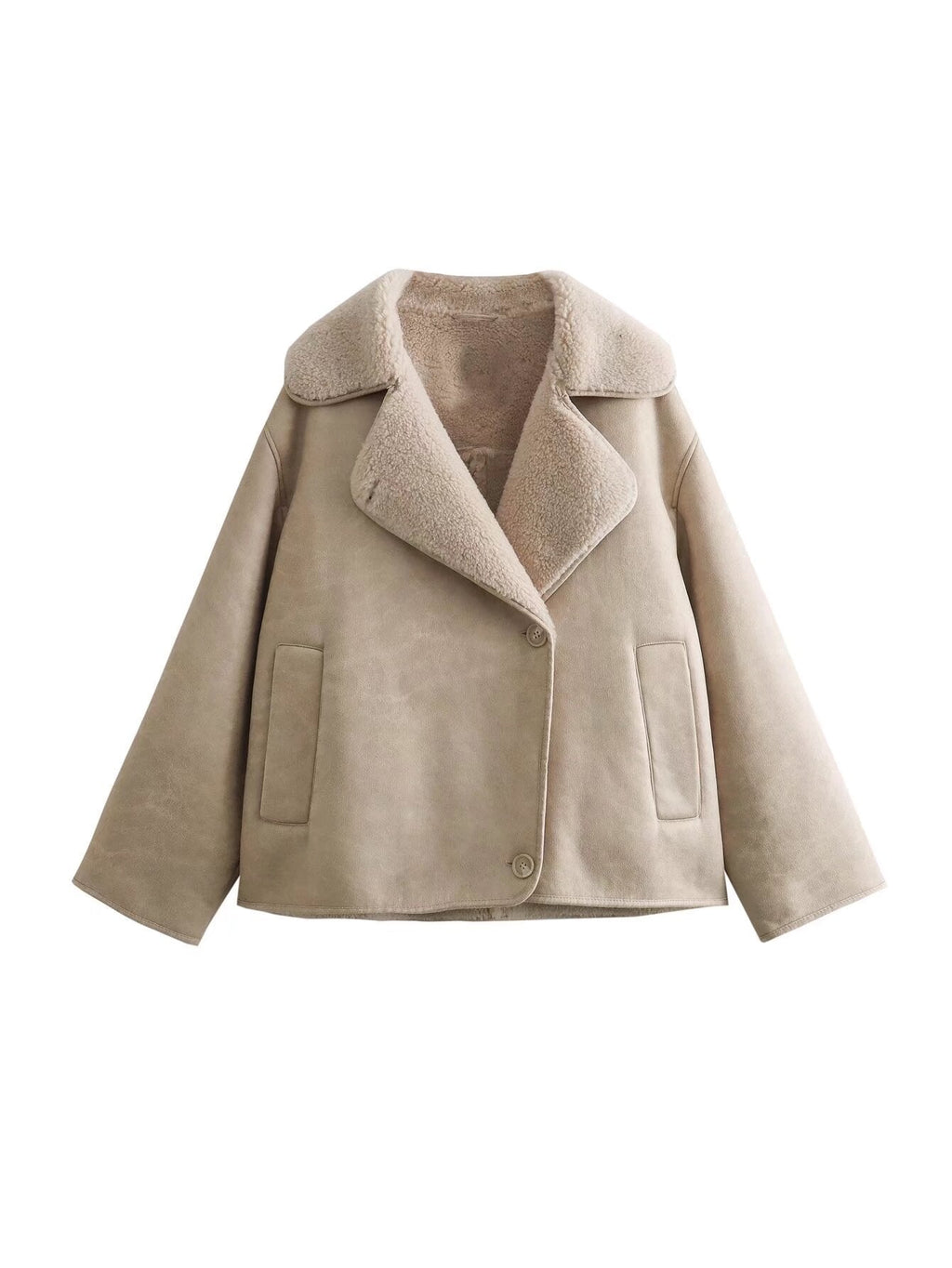 Classic Cropped Leather Jacket