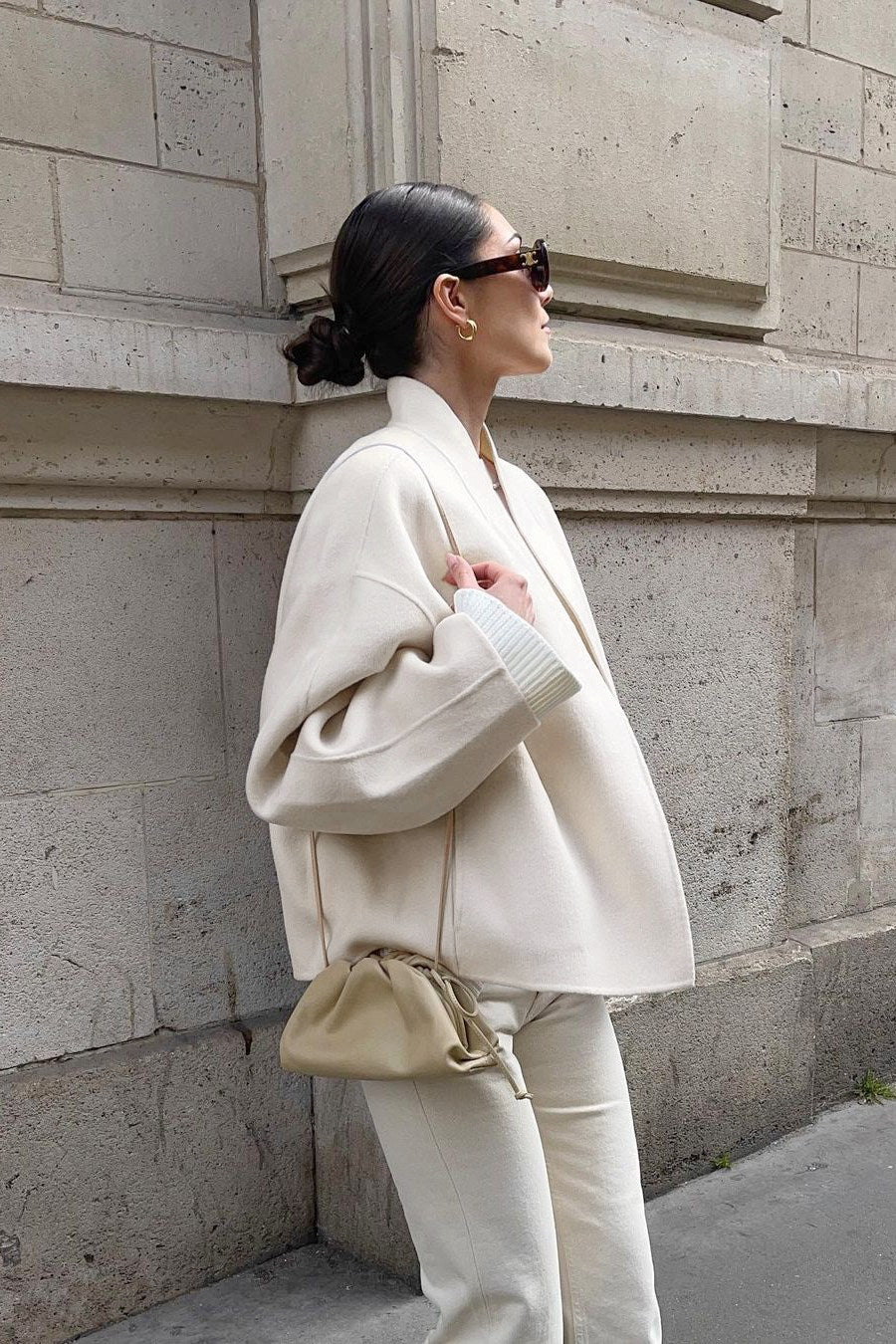 Modern Long Sleeved V-Neck Jacket
