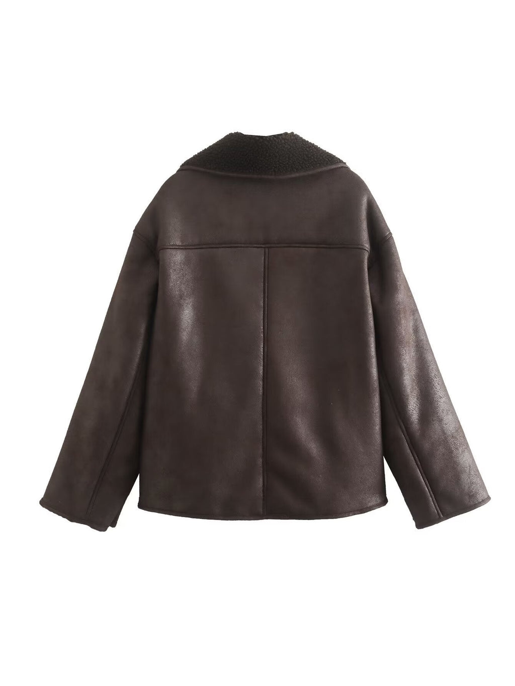 Classic Cropped Leather Jacket