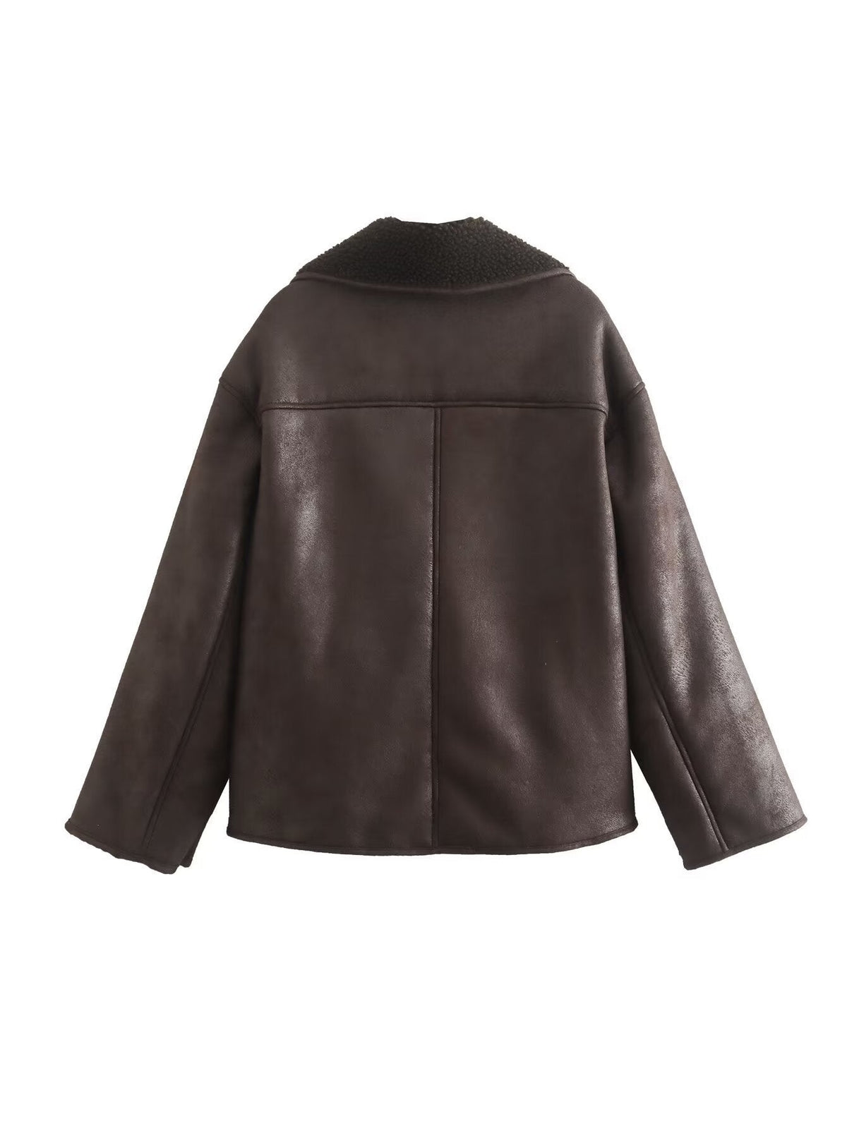 Classic Cropped Leather Jacket