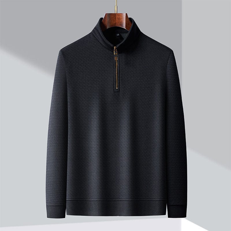 Polyester Sweater with Zip Front
