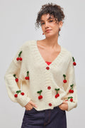 Cherry Knit Cardigan