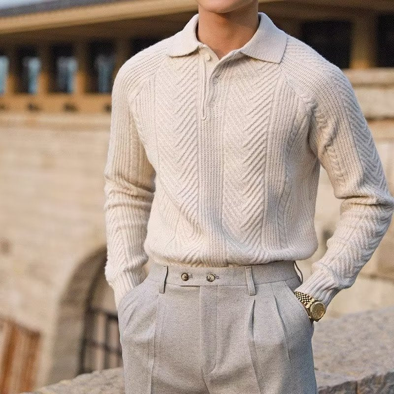 Denim Sweater with Slim Fit