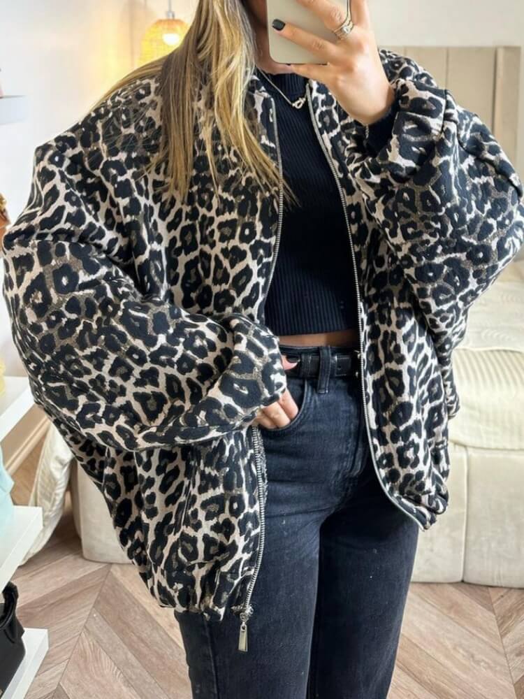 Jacket with Relaxed Fit and Print