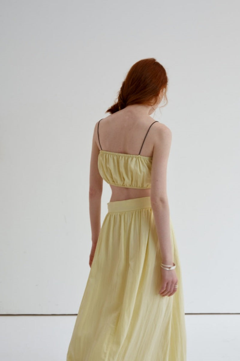 Modern Pleats Sleeveless Bandeau Top