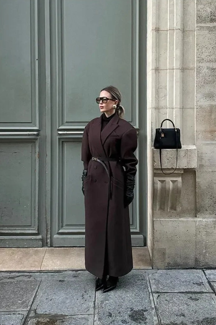 Modern Double Breasted Lapel Coat