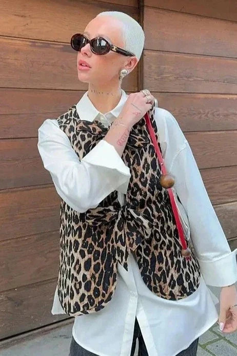 Modern Leopard Waistcoat