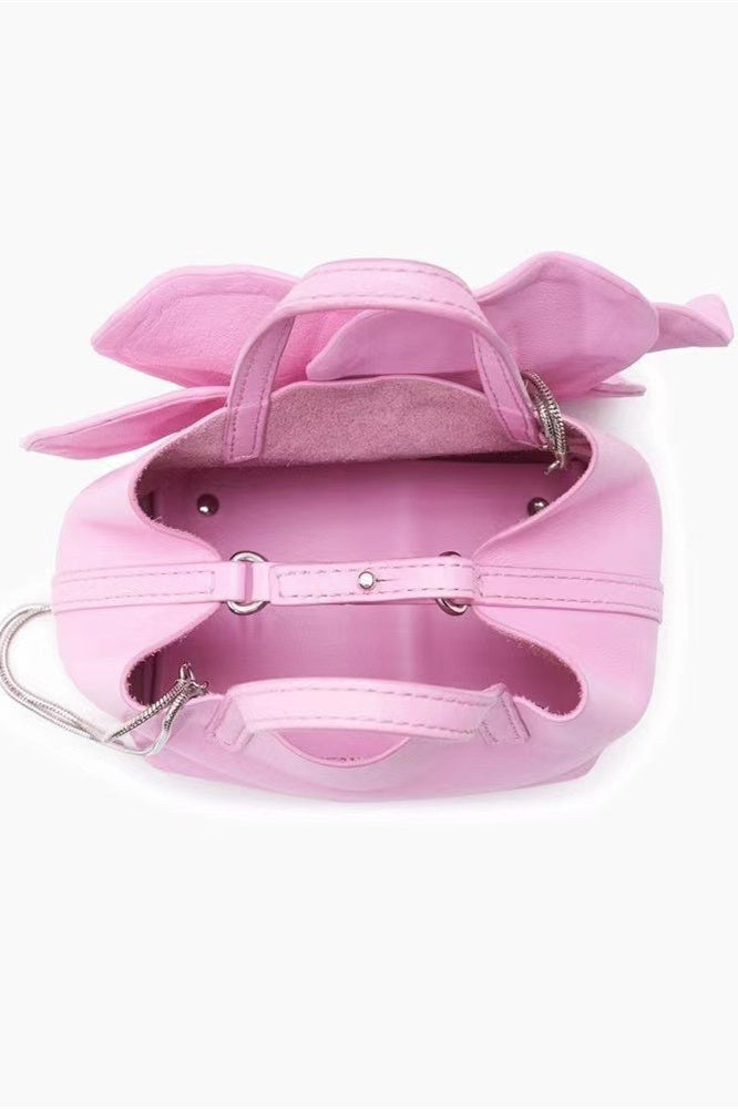 Flower PU Leather Handbag