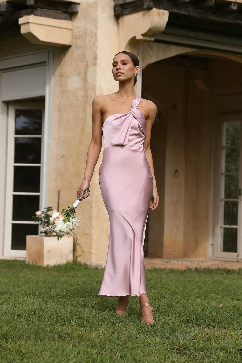 Greta Maxi-Length Dress - Pink