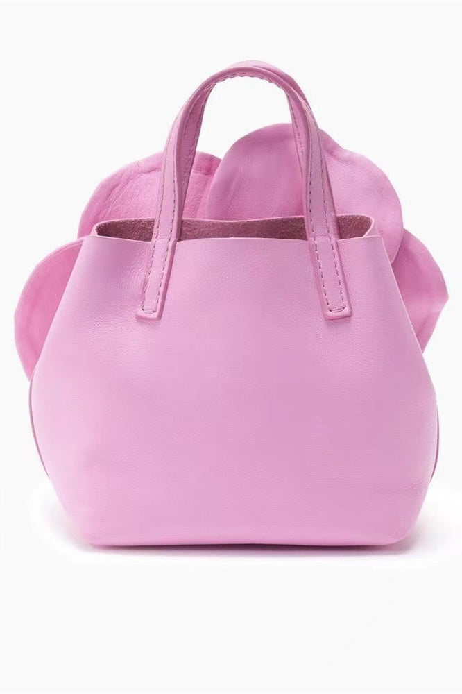 Flower PU Leather Handbag