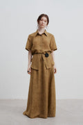 Modern Jacquard Pattern Tencel Shirt