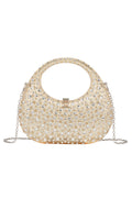 Modern Diamante Embellished Acrylic Clutch Bag