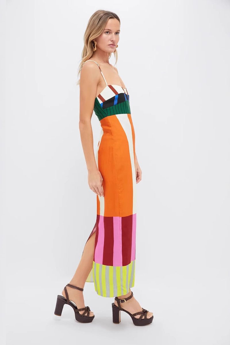 Bengal Multi Paloma Maxi-Length Dress