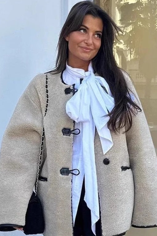 Modern Lambskin Loose Jacket