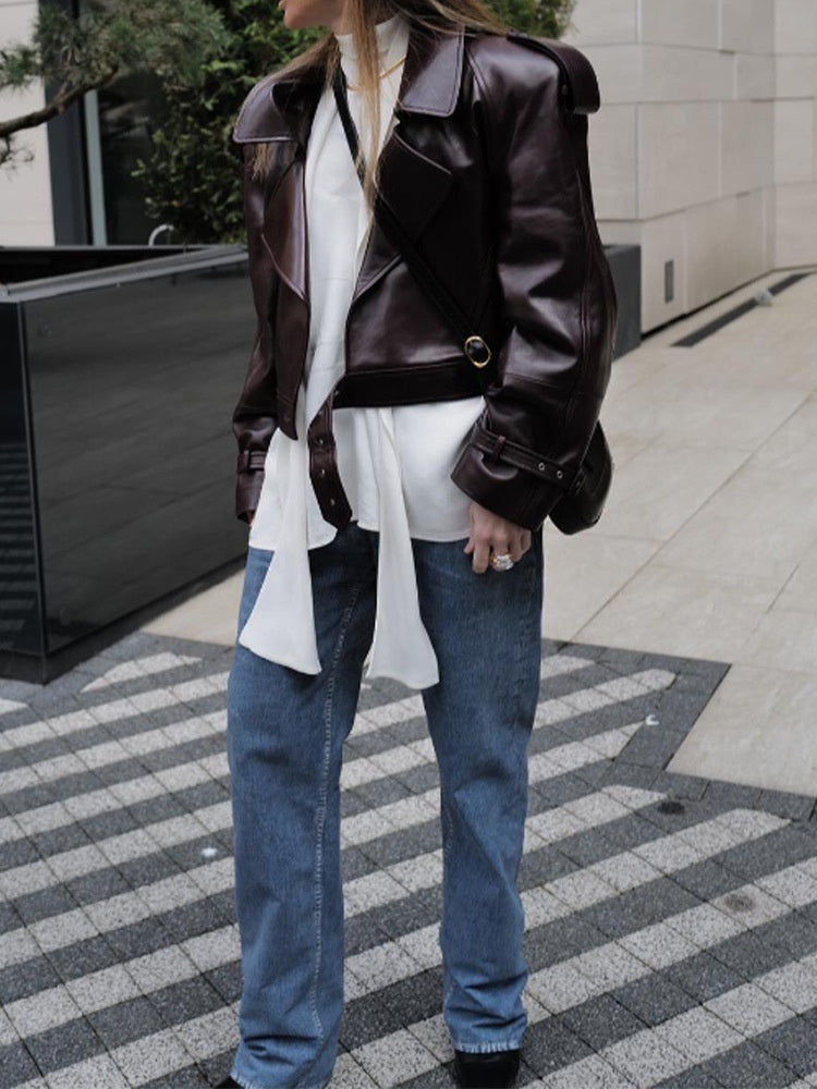 Cropped Jacket with Relaxed Fit