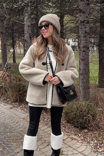 Modern Lambskin Loose Jacket
