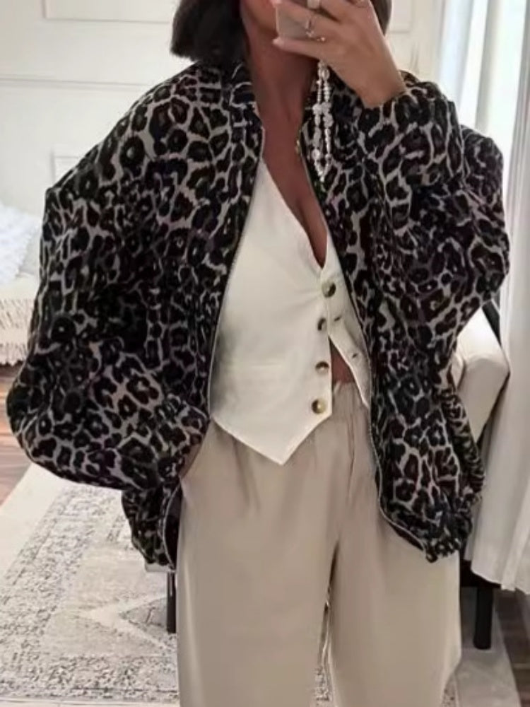 Jacket with Relaxed Fit and Print