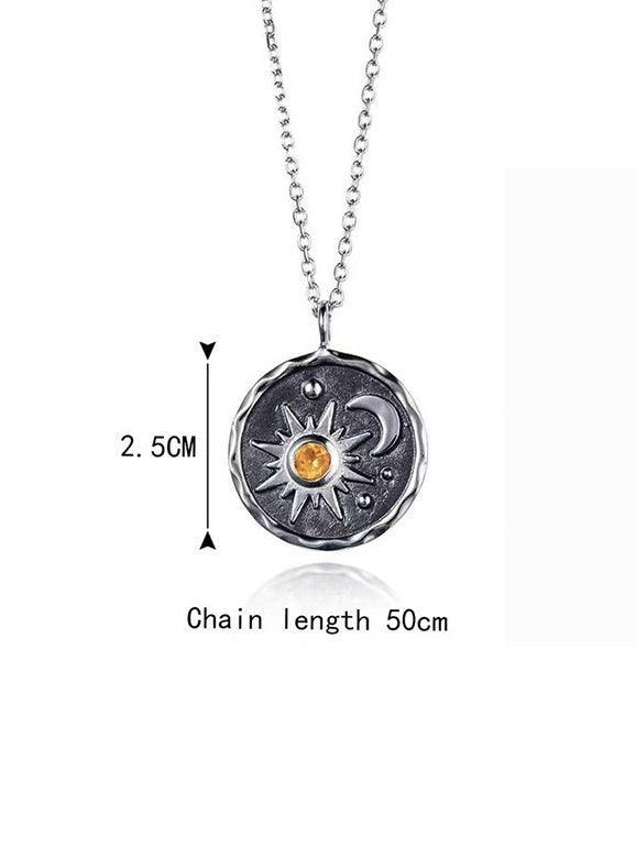 Statement Boho Sun Moon Necklace