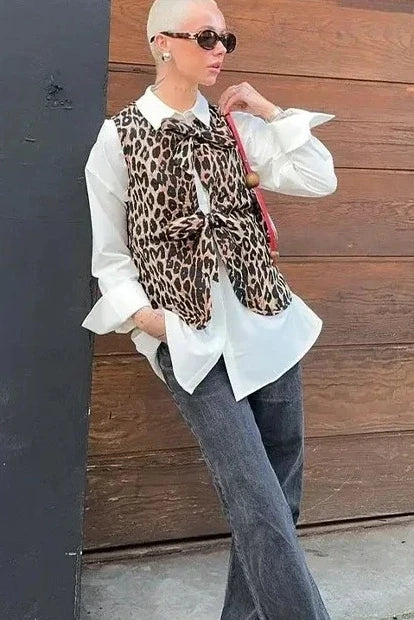 Modern Leopard Waistcoat