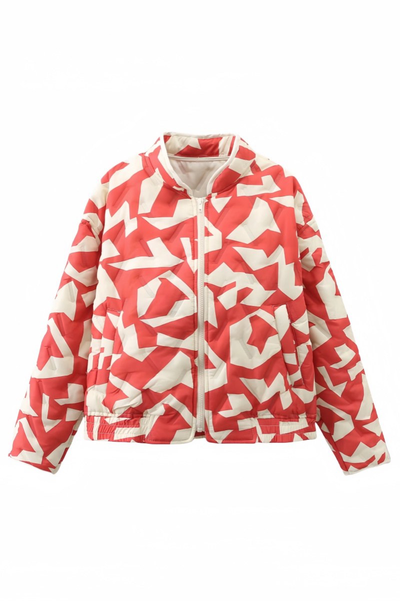Modern Pacino Patchwork Cropped Bomber Jacket