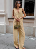 Arianna - Casual, Sleeveless Jumpsuit and Fashionable Pants